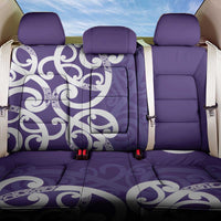 Violet Green Maori Back Car Seat Cover Koru Kowhaiwhai LT7 One Size Violet - Polynesian Pride