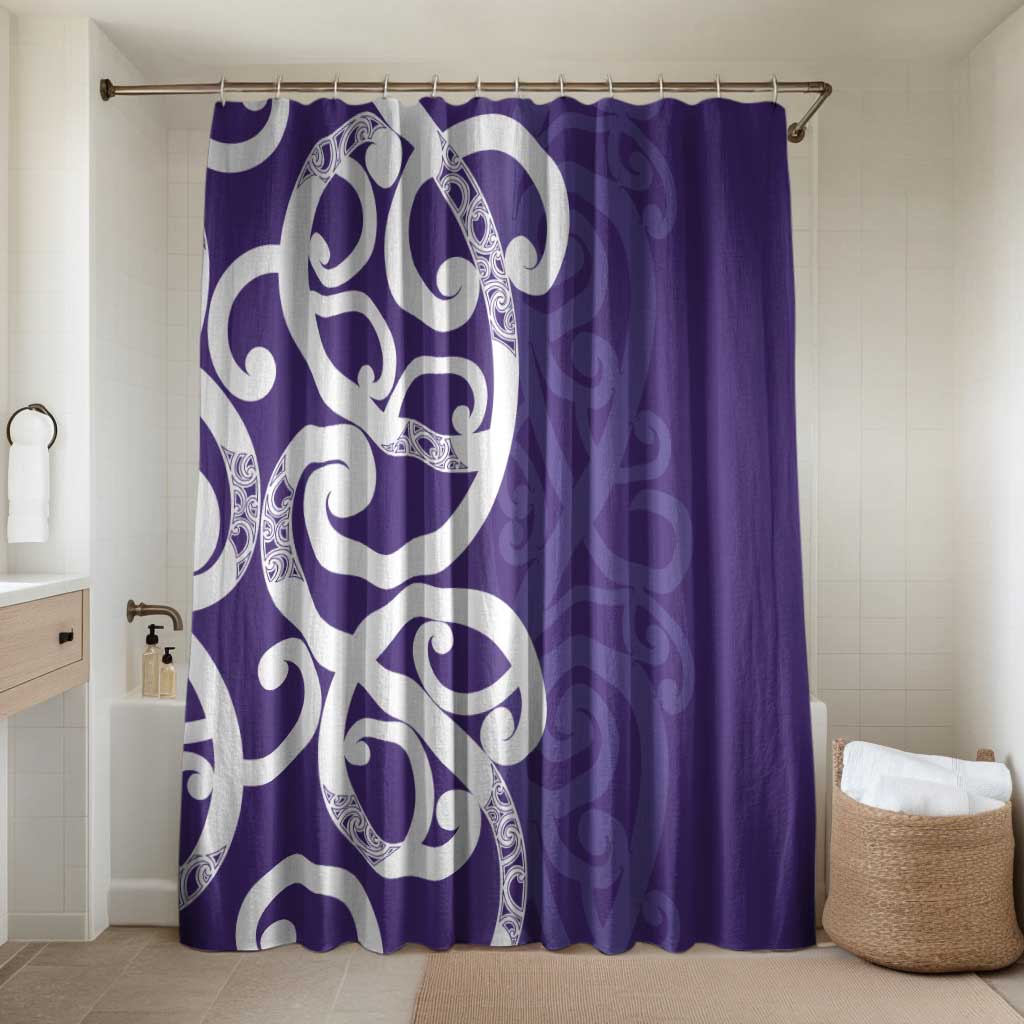 Violet Green Maori Bathroom Set Koru Kowhaiwhai - Polynesian Pride