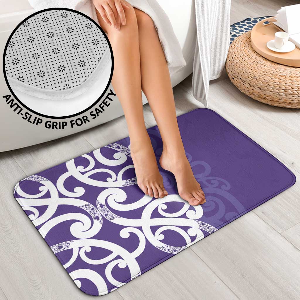 Violet Green Maori Bathroom Set Koru Kowhaiwhai - Polynesian Pride