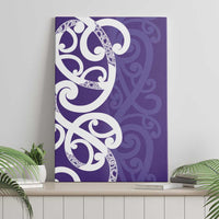 Violet Green Maori Canvas Wall Art Koru Kowhaiwhai LT7 - Polynesian Pride