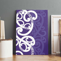 Violet Green Maori Canvas Wall Art Koru Kowhaiwhai LT7 - Polynesian Pride
