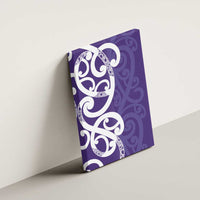 Violet Green Maori Canvas Wall Art Koru Kowhaiwhai LT7 - Polynesian Pride