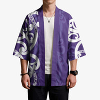 Violet Green Maori Kimono Koru Kowhaiwhai LT7 - Polynesian Pride