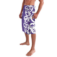 Violet Green Maori Lavalava Koru Kowhaiwhai LT7 - Polynesian Pride