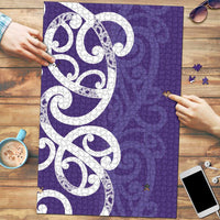 Violet Green Maori Puzzle Koru Kowhaiwhai LT7 Violet - Polynesian Pride