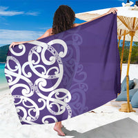 Violet Green Maori Sarong Koru Kowhaiwhai - Polynesian Pride