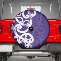 Violet Green Maori Spare Tire Cover Koru Kowhaiwhai LT7 - Polynesian Pride