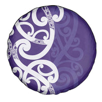 Violet Green Maori Spare Tire Cover Koru Kowhaiwhai LT7 - Polynesian Pride