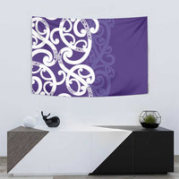 Violet Green Maori Tapestry Koru Kowhaiwhai - Polynesian Pride