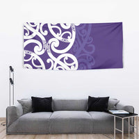 Violet Green Maori Tapestry Koru Kowhaiwhai - Polynesian Pride