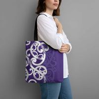 Violet Green Maori Tote Bag Koru Kowhaiwhai - Polynesian Pride