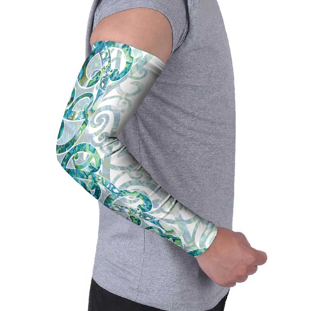 Paua Shell Maori Arm Sleeves Koru Kowhaiwhai LT7 - Polynesian Pride