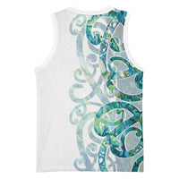 Paua Shell Maori Basketball Jersey Koru Kowhaiwhai LT7 - Polynesian Pride