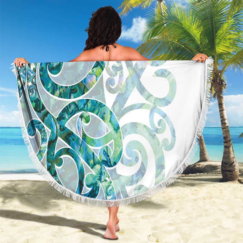 Paua Shell Maori Beach Blanket Koru Kowhaiwhai LT7 - Polynesian Pride