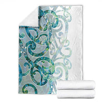 Paua Shell Maori Blanket Koru Kowhaiwhai - Polynesian Pride
