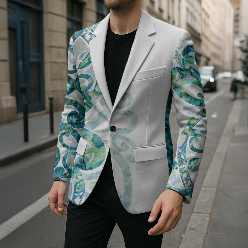 Paua Shell Maori Blazer Koru Kowhaiwhai LT7 - Polynesian Pride