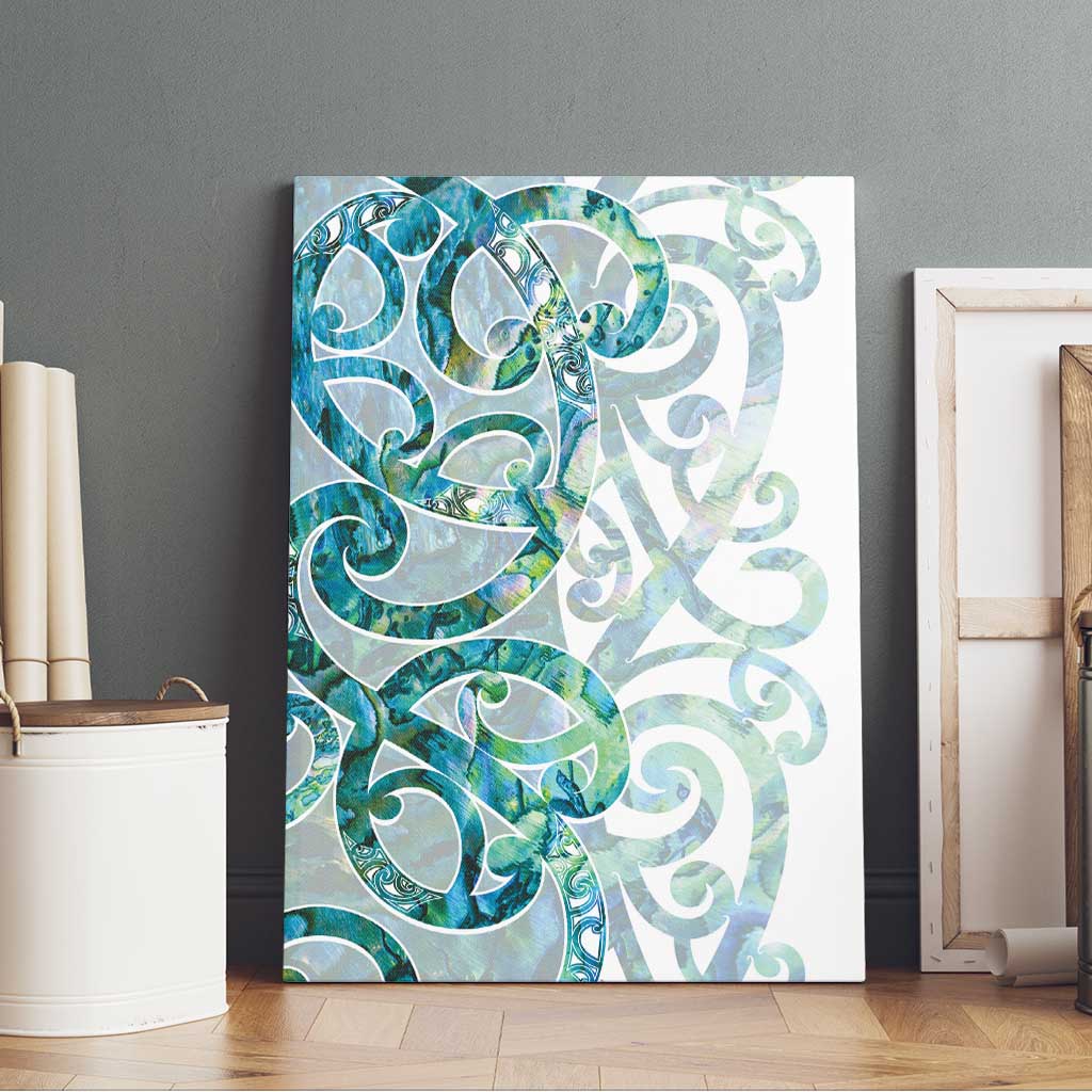 Paua Shell Maori Canvas Wall Art Koru Kowhaiwhai LT7 - Polynesian Pride