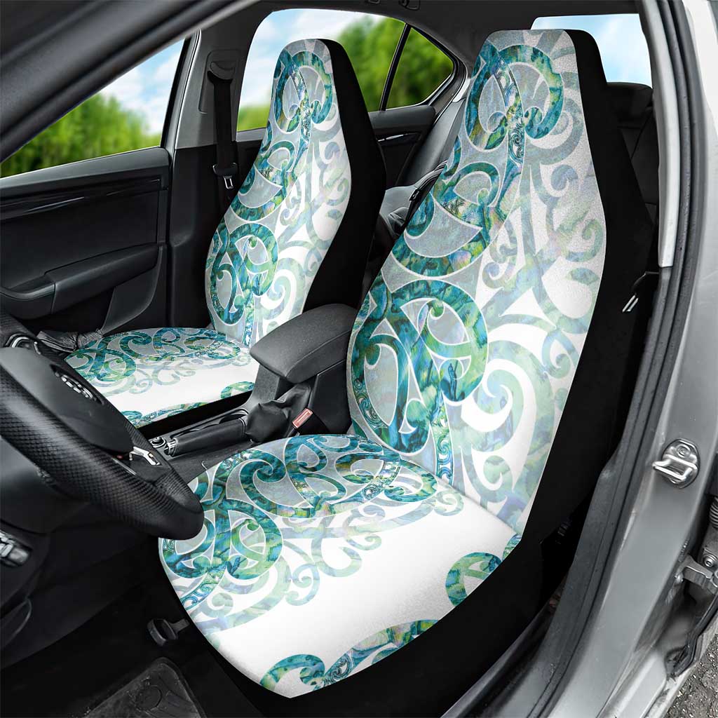 Paua Shell Maori Car Seat Cover Koru Kowhaiwhai LT7 - Polynesian Pride