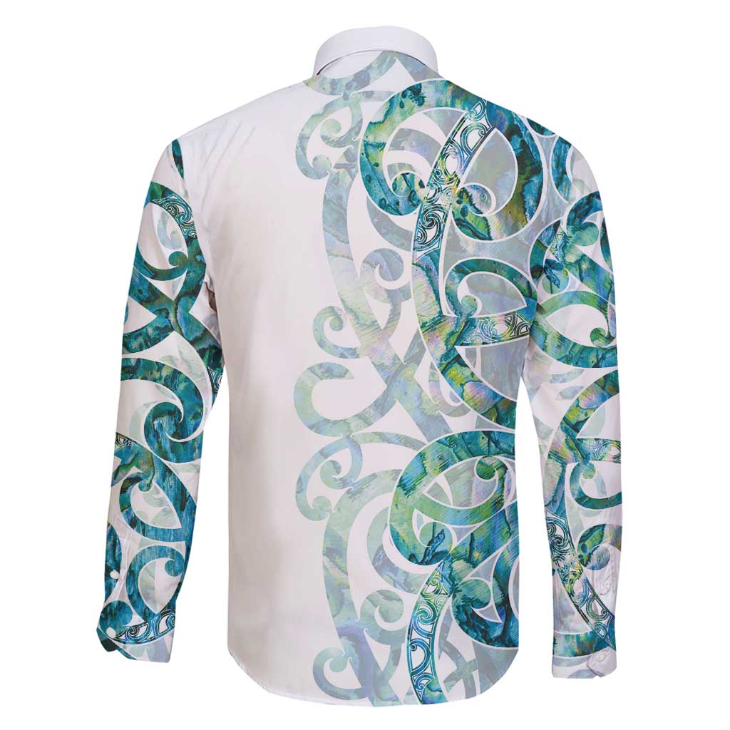 Paua Shell Maori Family Matching Puletasi and Hawaiian Shirt Koru Kowhaiwhai LT7 - Polynesian Pride