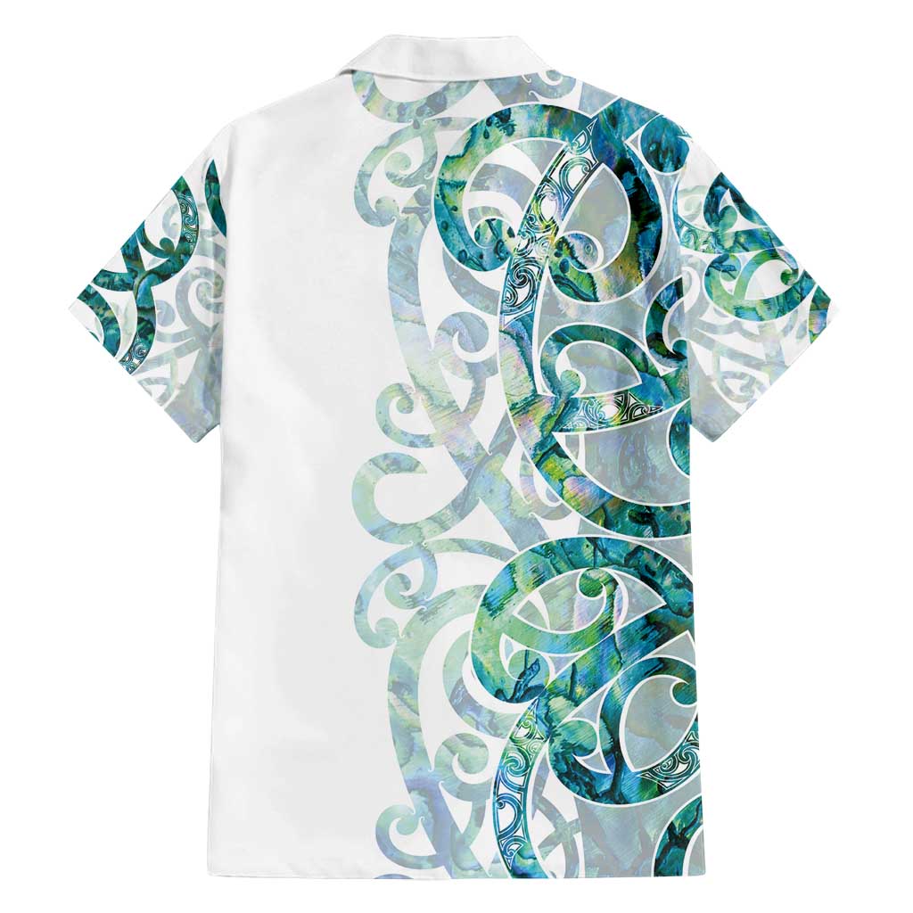 Paua Shell Maori Family Matching Summer Maxi Dress and Hawaiian Shirt Koru Kowhaiwhai - Polynesian Pride