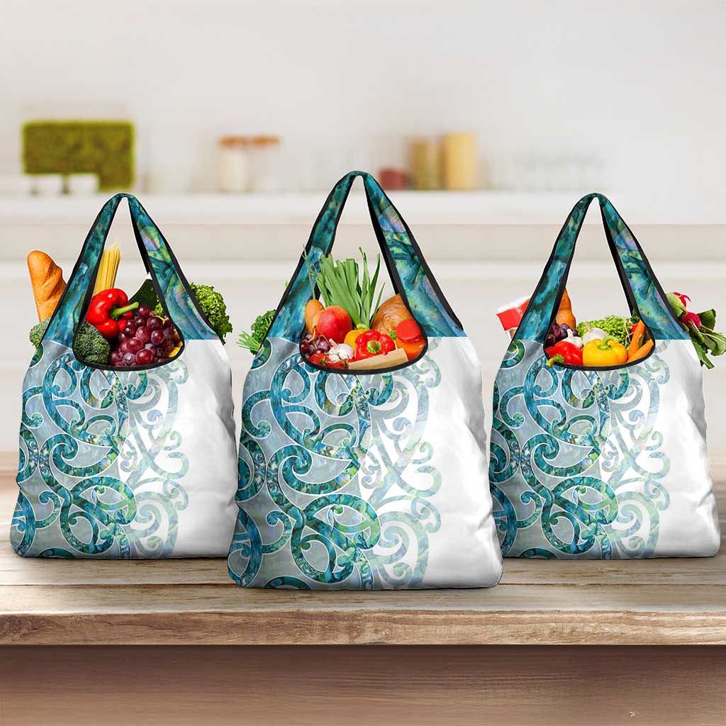 Paua Shell Maori Grocery Bag Koru Kowhaiwhai - Polynesian Pride