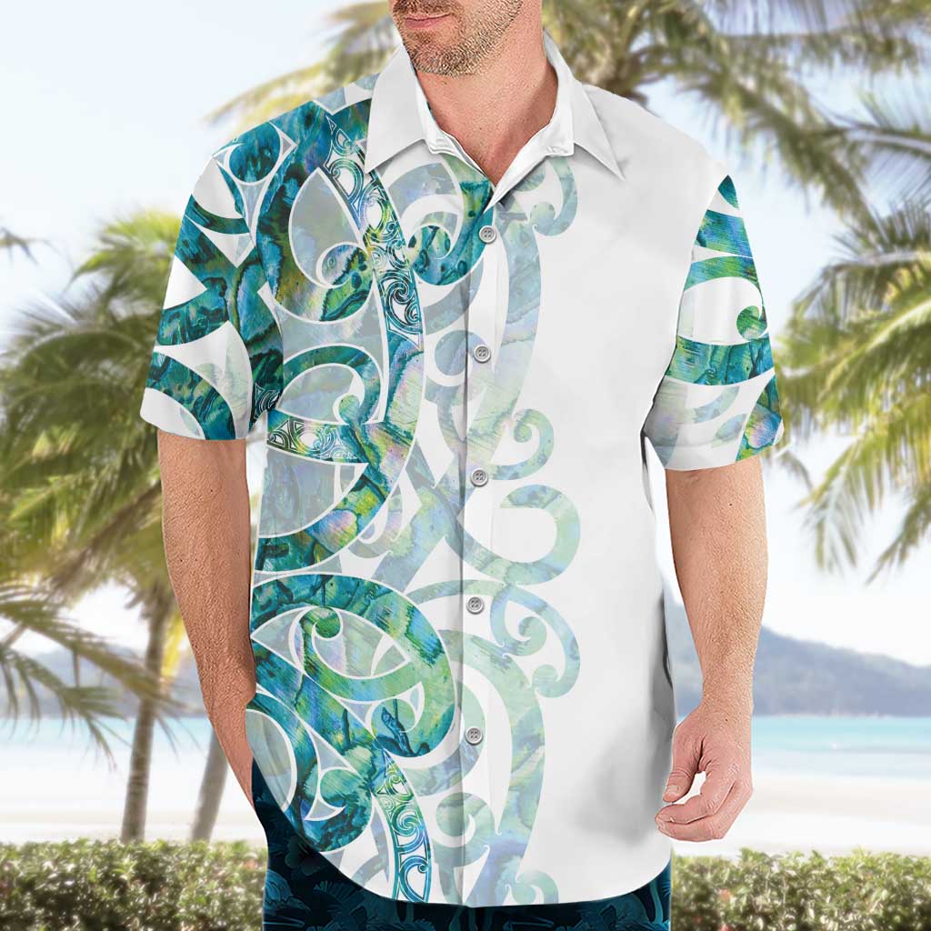 Paua Shell Maori Hawaiian Shirt Koru Kowhaiwhai LT7 - Polynesian Pride