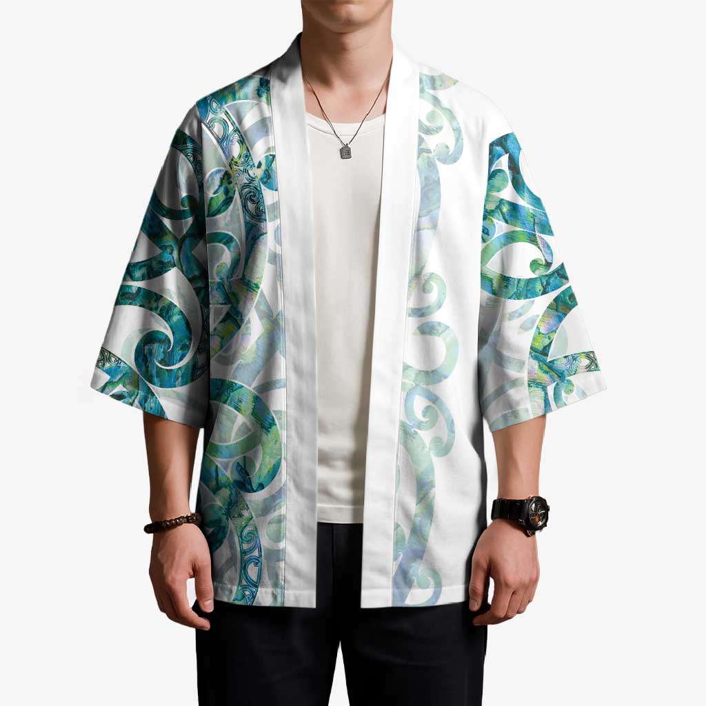 Paua Shell Maori Kimono Koru Kowhaiwhai LT7 - Polynesian Pride