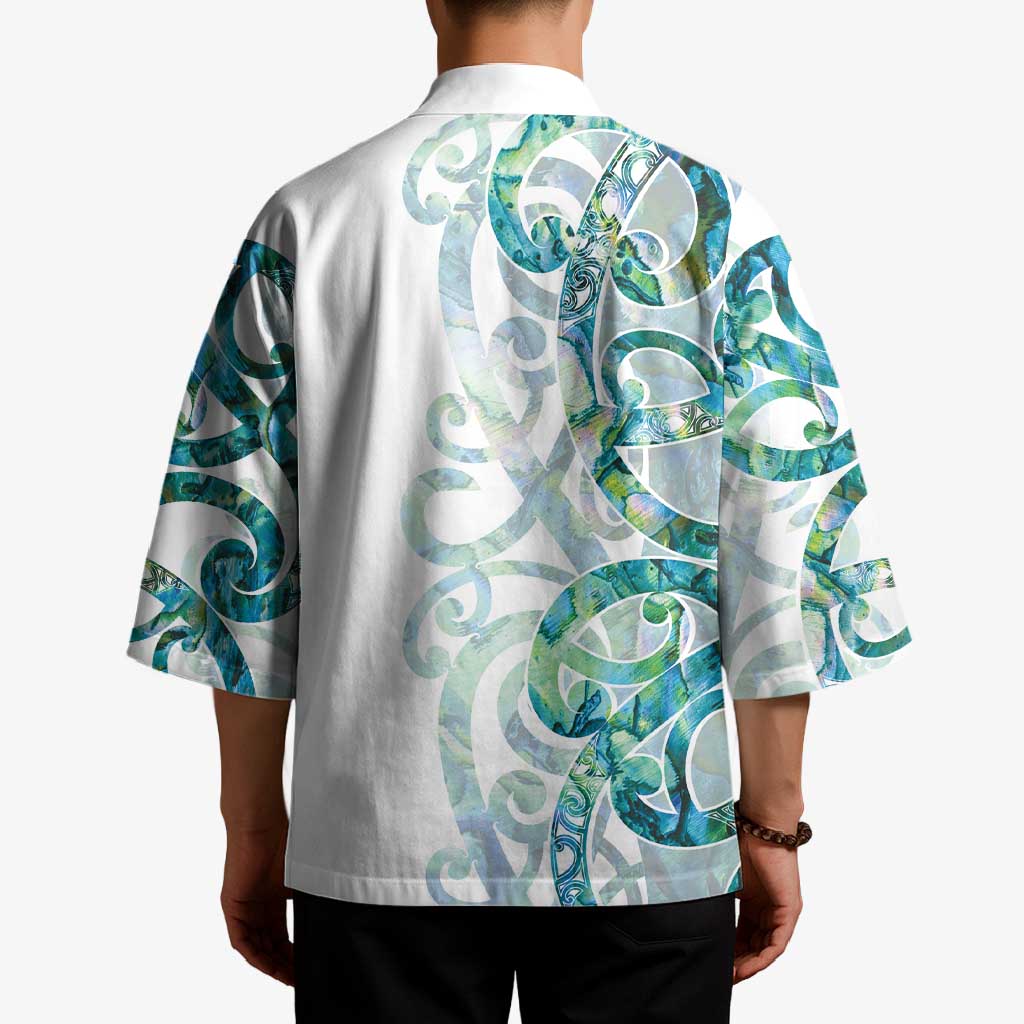 Paua Shell Maori Kimono Koru Kowhaiwhai LT7 - Polynesian Pride