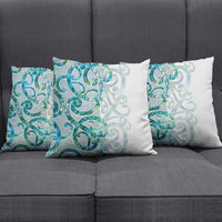 Paua Shell Maori Pillow Cover Koru Kowhaiwhai LT7 - Polynesian Pride