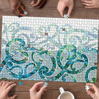 Paua Shell Maori Puzzle Koru Kowhaiwhai LT7 - Polynesian Pride