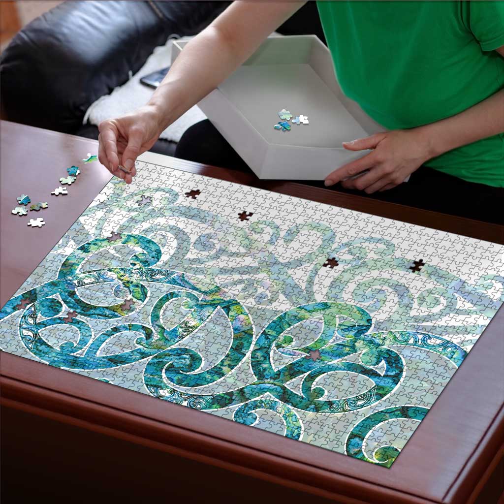 Paua Shell Maori Puzzle Koru Kowhaiwhai LT7 - Polynesian Pride