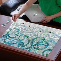 Paua Shell Maori Puzzle Koru Kowhaiwhai LT7 - Polynesian Pride