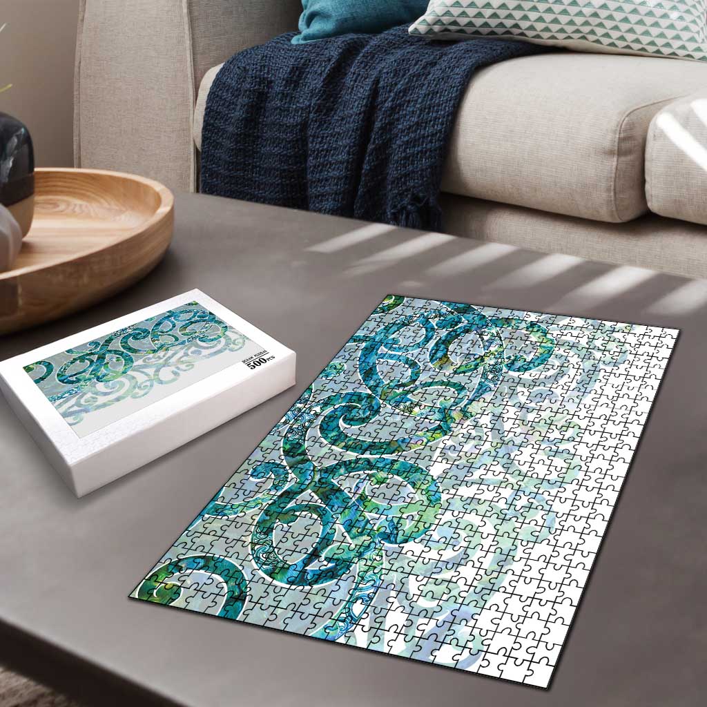 Paua Shell Maori Puzzle Koru Kowhaiwhai LT7 - Polynesian Pride
