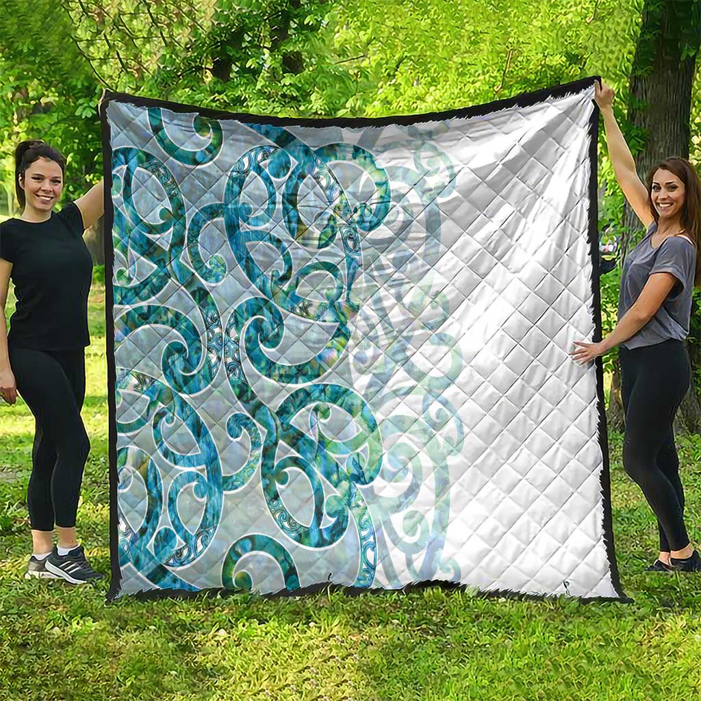 Paua Shell Maori Quilt Koru Kowhaiwhai - Polynesian Pride