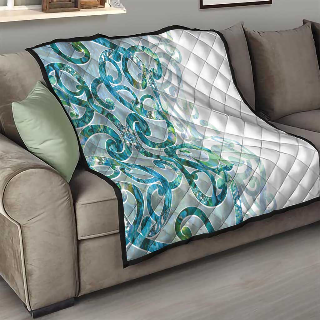 Paua Shell Maori Quilt Koru Kowhaiwhai - Polynesian Pride