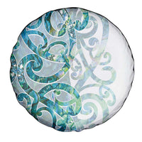 Paua Shell Maori Spare Tire Cover Koru Kowhaiwhai LT7 - Polynesian Pride