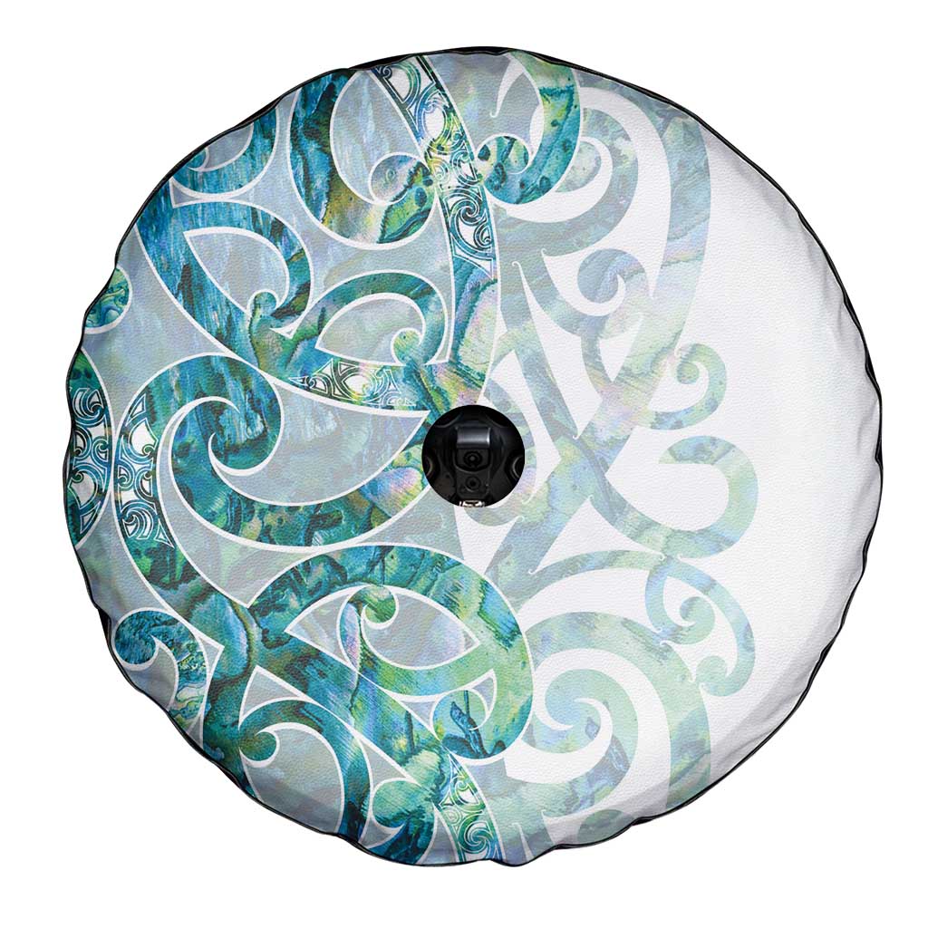 Paua Shell Maori Spare Tire Cover Koru Kowhaiwhai LT7 - Polynesian Pride