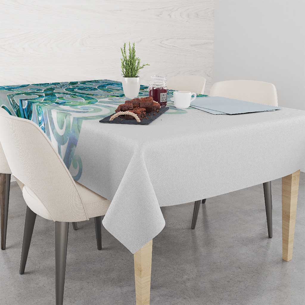 Paua Shell Maori Tablecloth Koru Kowhaiwhai LT7 - Polynesian Pride