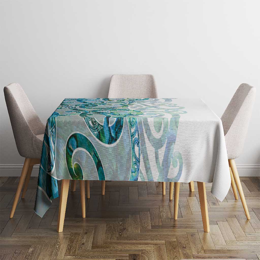 Paua Shell Maori Tablecloth Koru Kowhaiwhai LT7 - Polynesian Pride