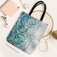 Paua Shell Maori Tote Bag Koru Kowhaiwhai - Polynesian Pride