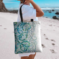 Paua Shell Maori Tote Bag Koru Kowhaiwhai - Polynesian Pride