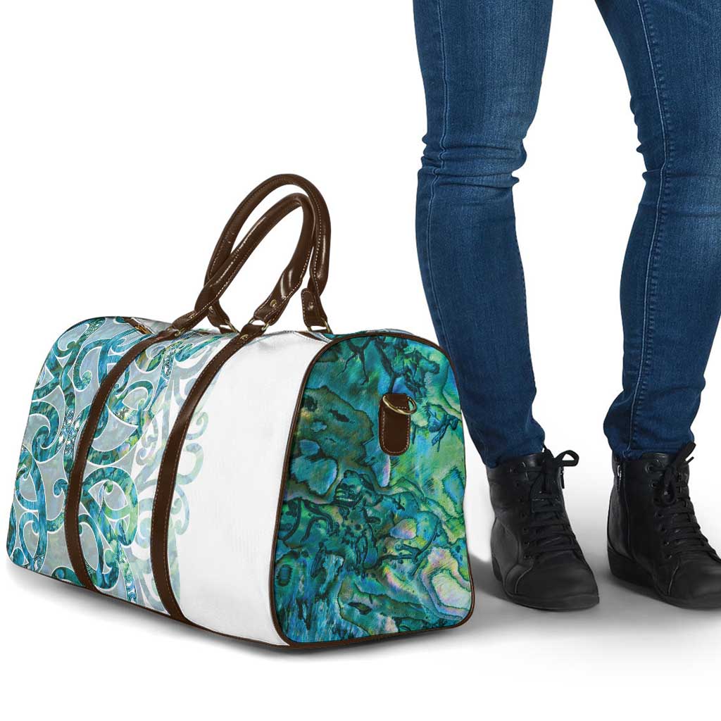 Paua Shell Maori Travel Bag Koru Kowhaiwhai - Polynesian Pride
