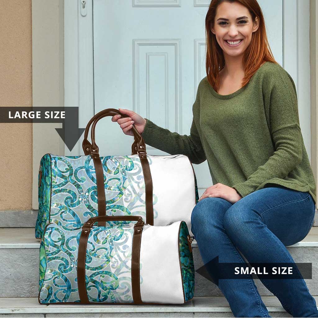 Paua Shell Maori Travel Bag Koru Kowhaiwhai - Polynesian Pride