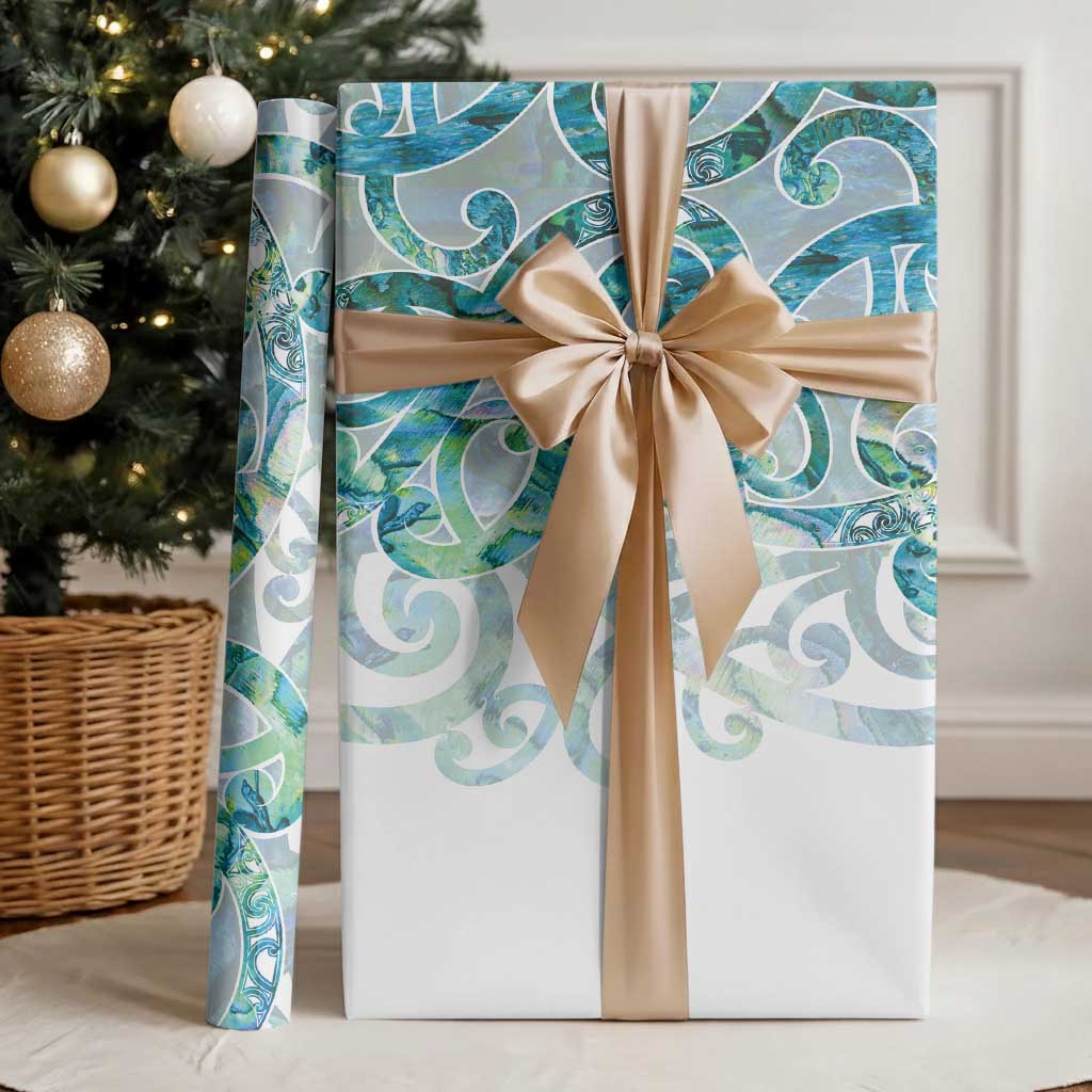 Paua Shell Maori Wrapping Paper Koru Kowhaiwhai LT7 - Polynesian Pride