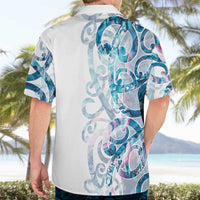 Turquoise Paua Shell Maori Hawaiian Shirt Koru Kowhaiwhai LT7 - Polynesian Pride
