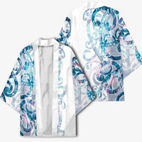 Turquoise Paua Shell Maori Kimono Koru Kowhaiwhai LT7 - Polynesian Pride