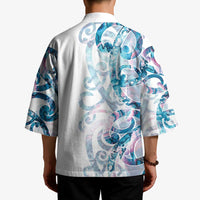 Turquoise Paua Shell Maori Kimono Koru Kowhaiwhai LT7 - Polynesian Pride