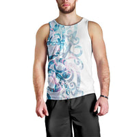Turquoise Paua Shell Maori Men Tank Top Koru Kowhaiwhai LT7 - Polynesian Pride