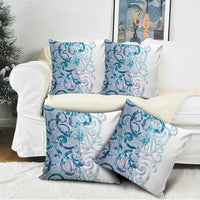 Turquoise Paua Shell Maori Pillow Cover Koru Kowhaiwhai LT7 - Polynesian Pride