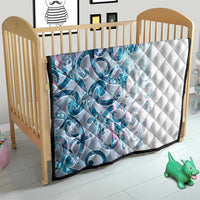 Turquoise Paua Shell Maori Quilt Koru Kowhaiwhai - Polynesian Pride